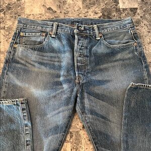 Levi’s 501 Original Fit Jeans Mens 34x34 Medium Wash Button Fly Straight Leg